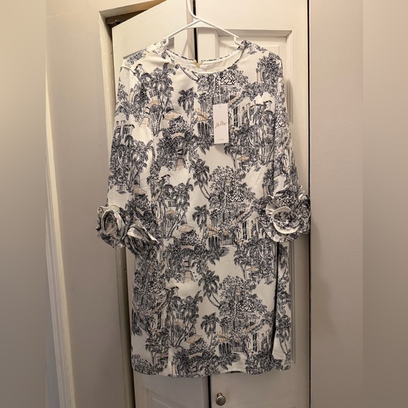 Lilly Pulitzer Dresses & Skirts - NWT LILLY PULITZER LU DRESS SIZE 8 COCONUT PB ANNIVERSARY TOILE